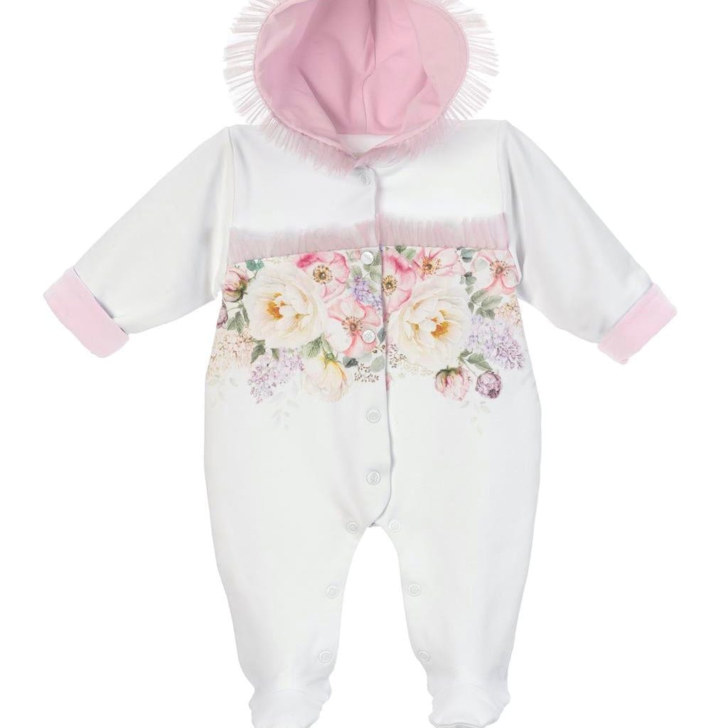 SOFIJA - Mirella Padded Hooded Babygrow - Pink