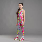 BONINI BY A DEE - Ignite & Sprint Printed Racer Back Top & Printed Legging - Hot Pink