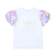 A DEE - Sally Pastel Parlour Ice Cream Print Frill Skirt Set  - White