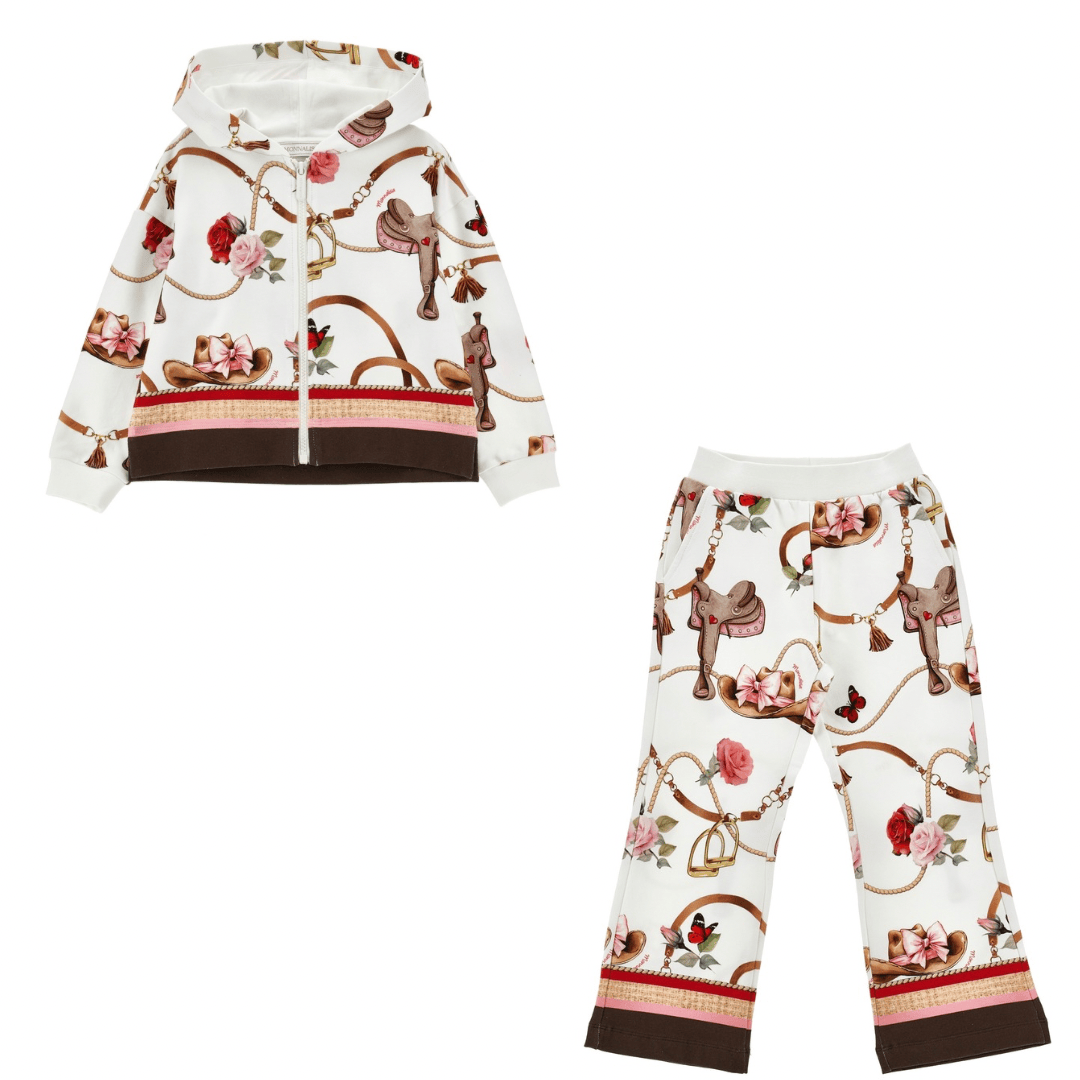 MONNALISA - Toy Story Flare Zip Hoody Set - Cream