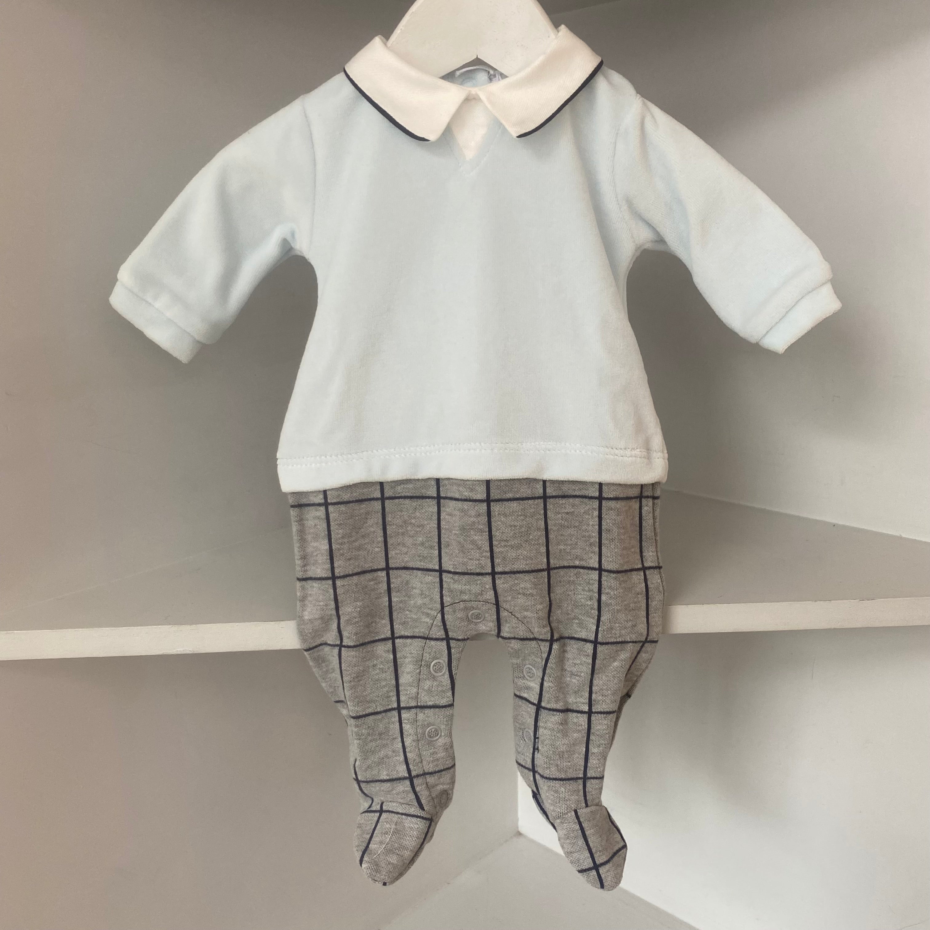 Coccode - Square Babygrow - Baby Blue