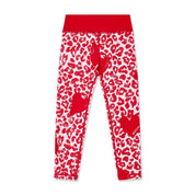 BONINI BY A DEE - Leopard Print Sport Legging Set - Red