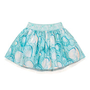 A DEE - Olive Ocean Pearl Print Skirt Set - White