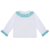 LITTLE A - Kaly Little Fish Cardigan - White