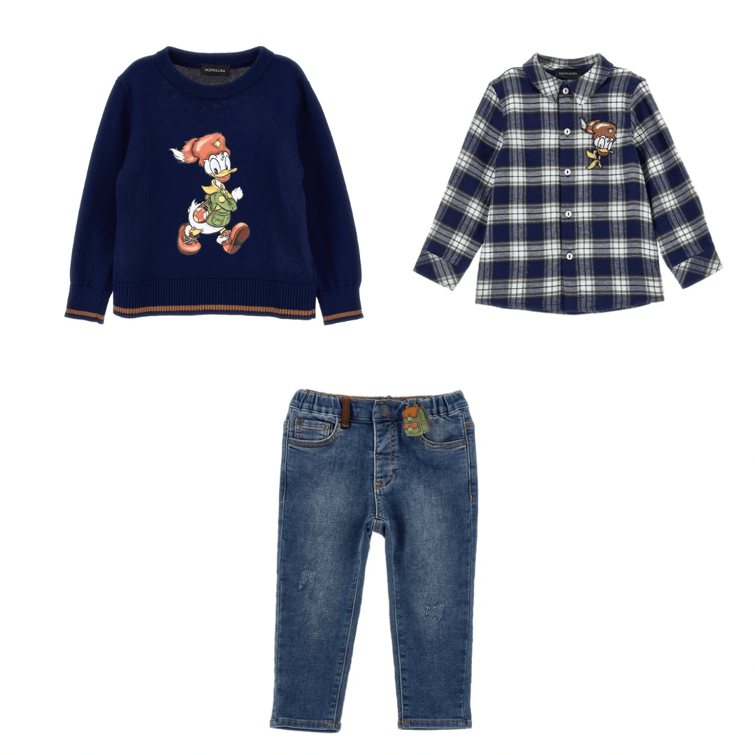 MONNALISA - Donald Duck Three Piece Set - Navy