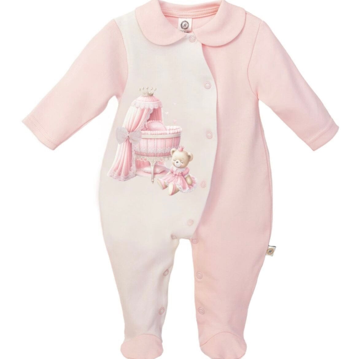 FIRST BABY - Royal Babygrow - Pink