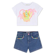 BILLIEBLUSH - Surf Top & Short Set - Denim