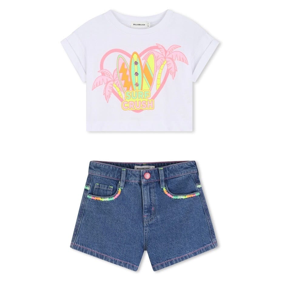 BILLIEBLUSH - Surf Top & Short Set - Denim