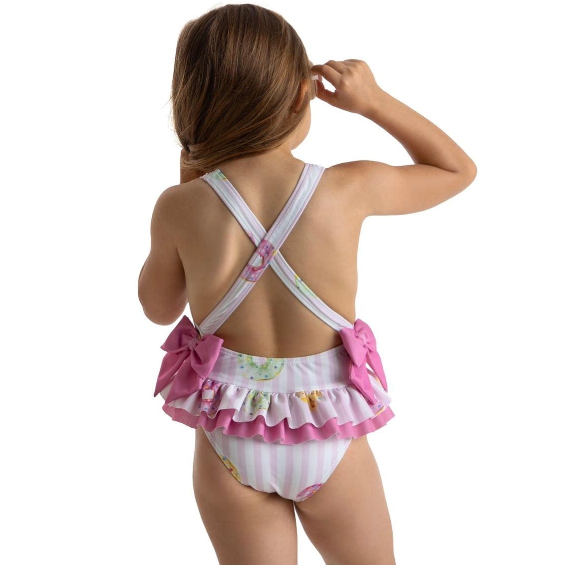 MEIA PATA -  Pink Doughnut Print Acapulco Swimsuit - Pink