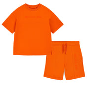 MITCH & SON - JNR Rory Dropped Shoulder Short Set - Bright Orange