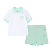 MITCH & SON - Oakland Blue Breeze Polo Short Set - Miami Mint