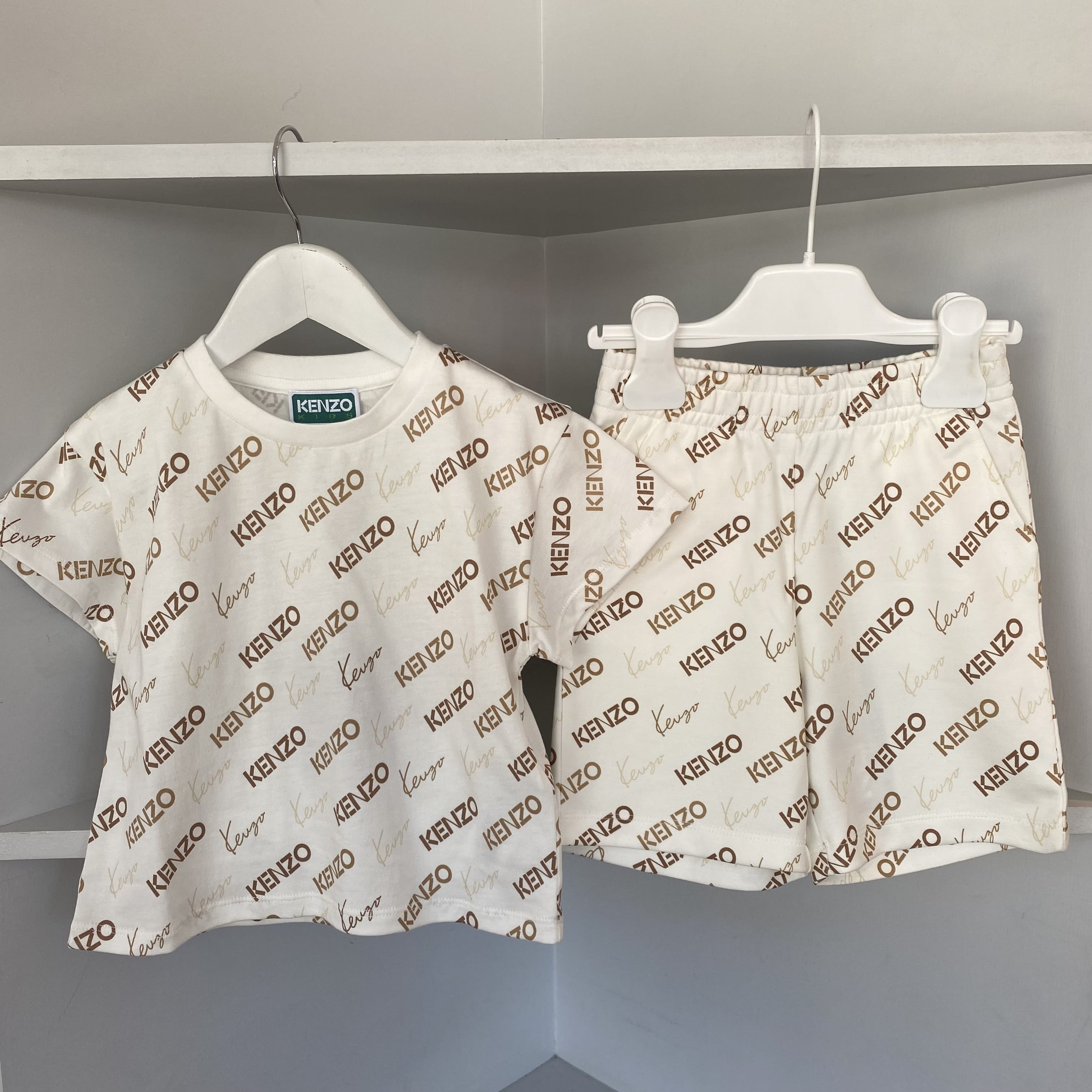 KENZO - Logo Short Set - Beige