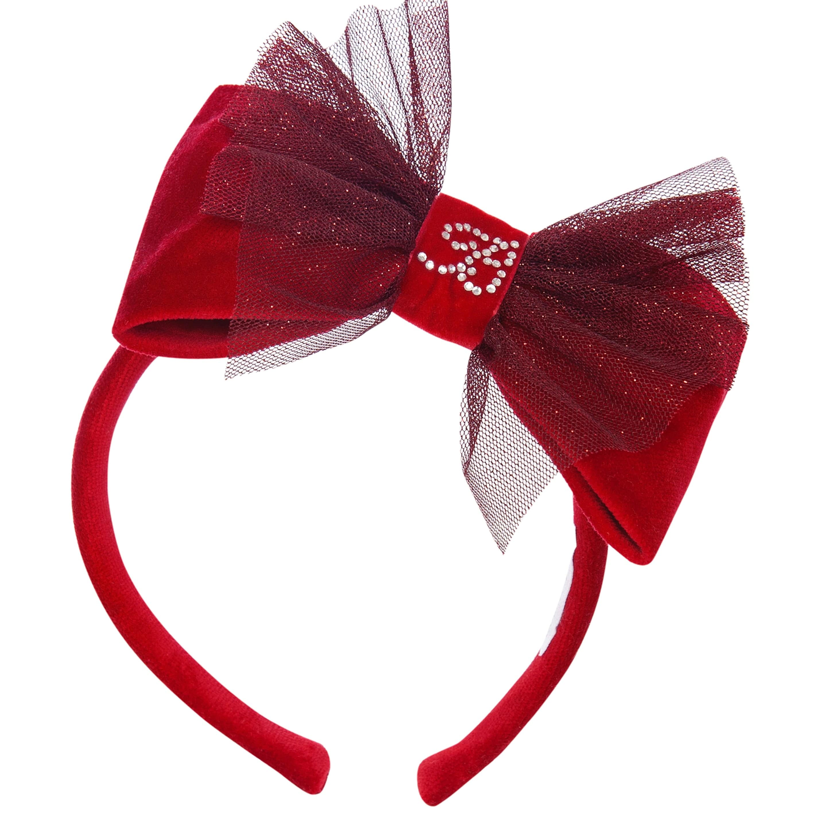 BALLOON CHIC - Velvet Tulle Hairband - Red