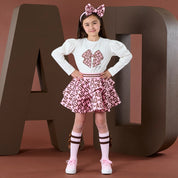 A DEE - Initial Icon Milan Initial Print Skirt Set - Snow Fairy