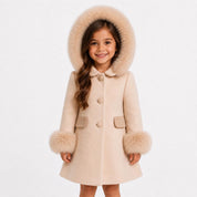 Bimbalo - Fur Hood & Cuff Traditional Coat - Tan