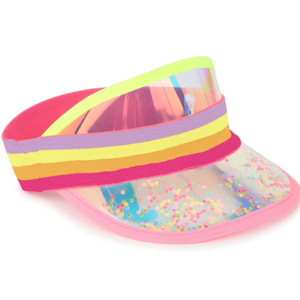 BILLIEBLUSH -  Clear Sequin Visor Cap  - Multi