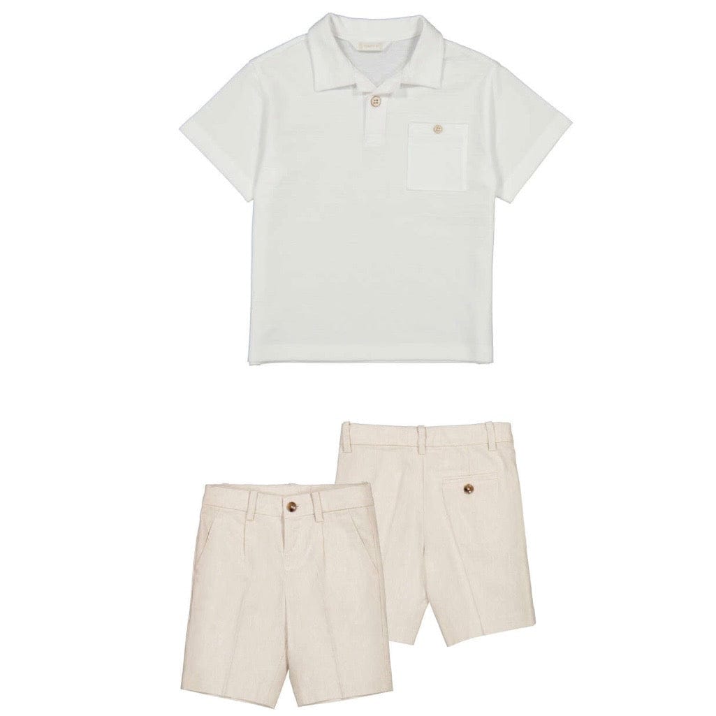 Mayoral - Polo Short Set - Natural