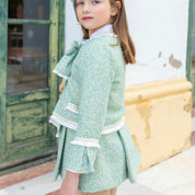 NAXOS - Tweed Four Piece Skirt Set - Green