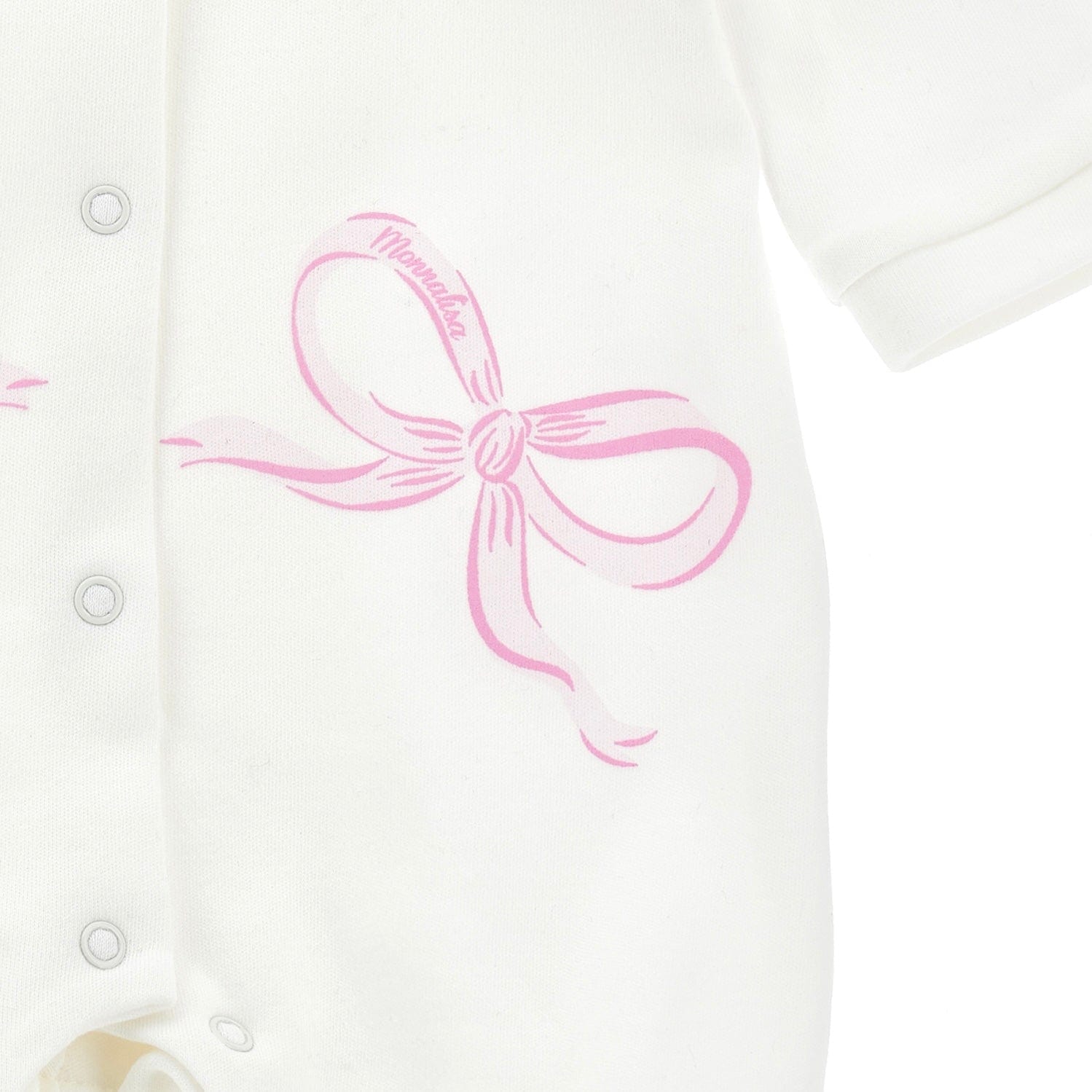 MONNALISA - Bow Babygrow  - Pink