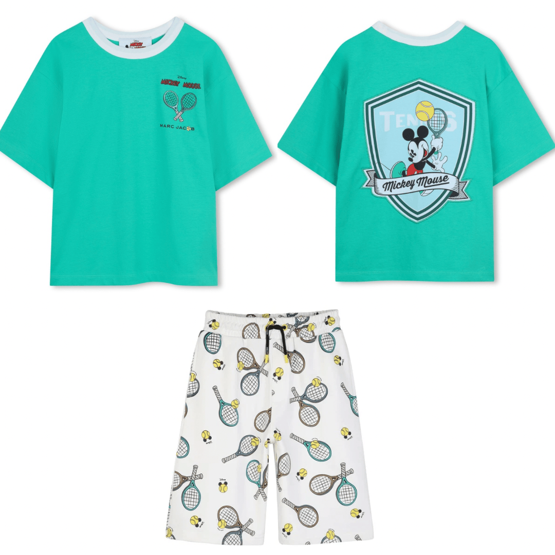 MARC JACOBS- Mickey Mouse Collab Short Set - Green