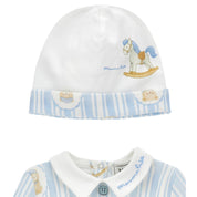 MONNALISA - Bear Babygrow Two Piece Set - Blue