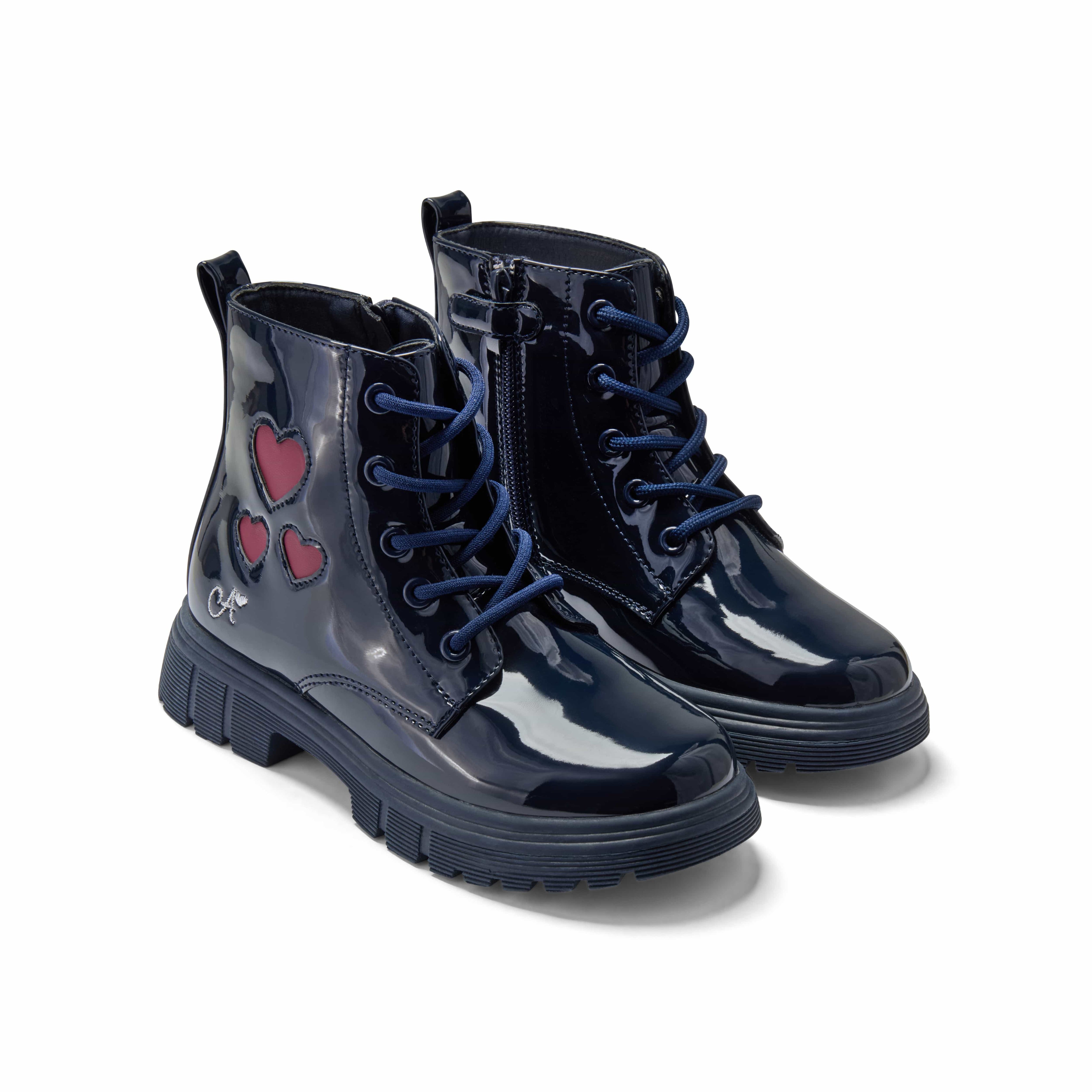A DEE - Amore Heart Boot - Dark Navy