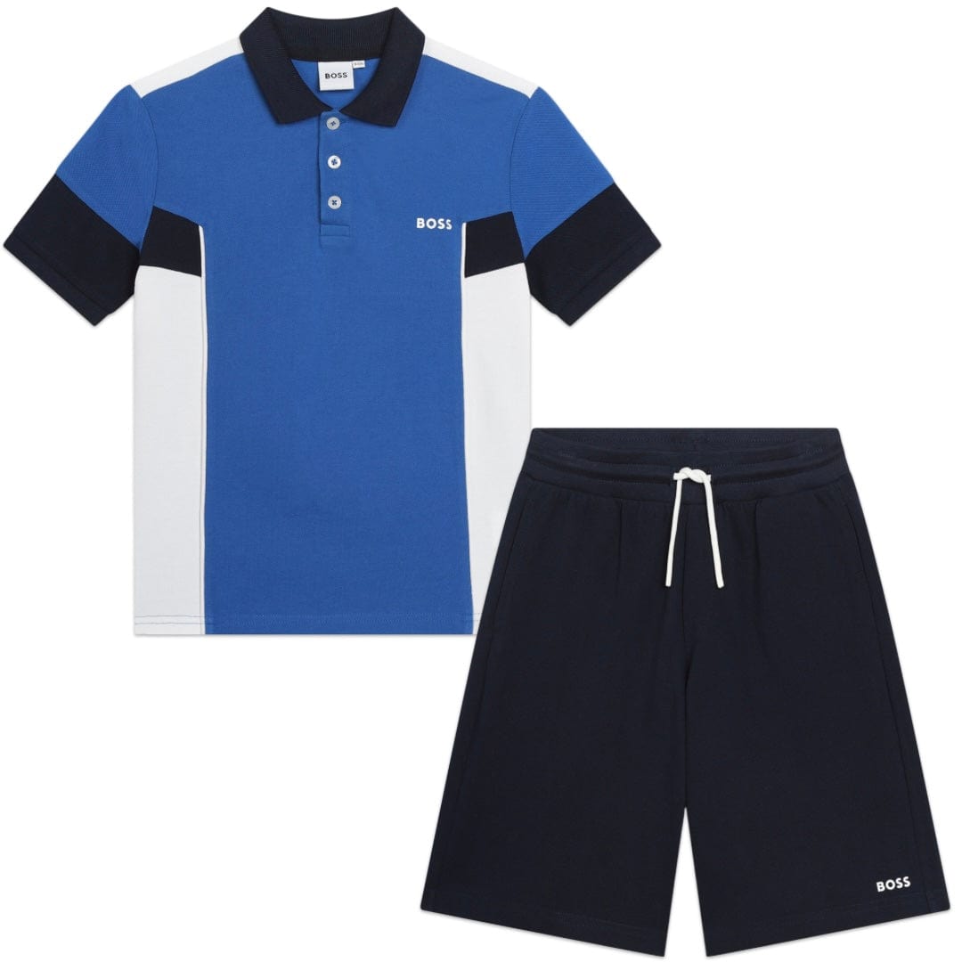 BOSS - Polo Short Set - Blue