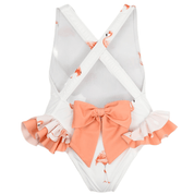 MEIA PATA -  Flamingos Print Bahamas Swimsuit - Peach