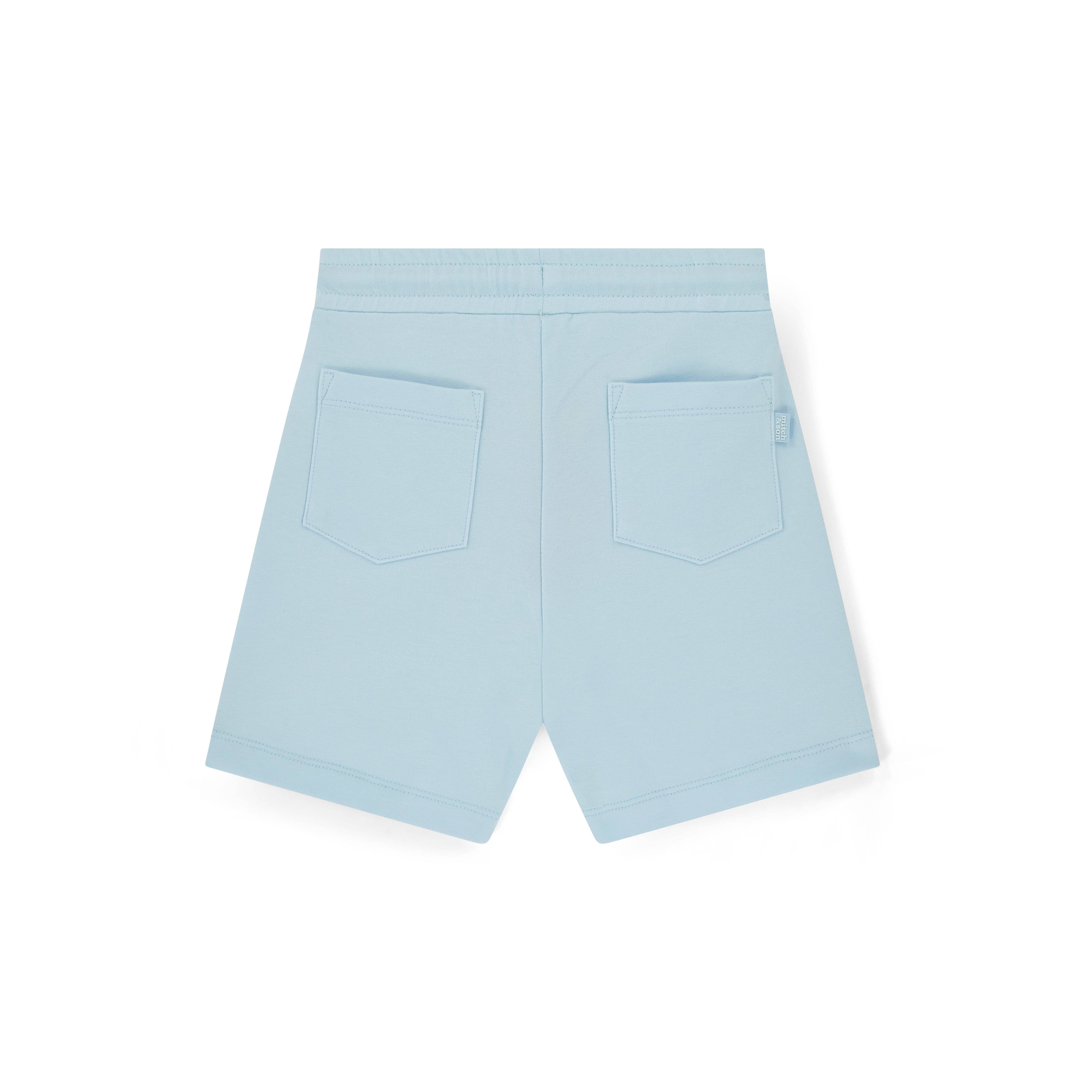 MITCH & SON - Orlando Blue Breeze Dropped Shoulder Sweat Short Set - Sky Blue