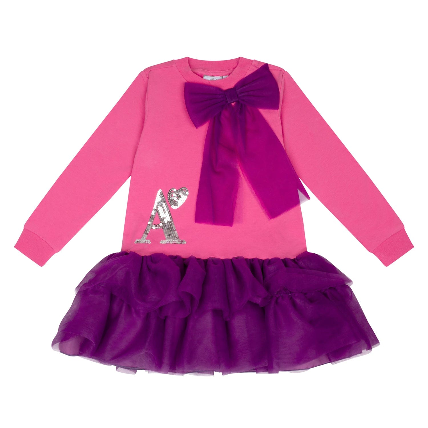 A DEE - Star Love Thea Bow Sweat Dress - Hot Pink