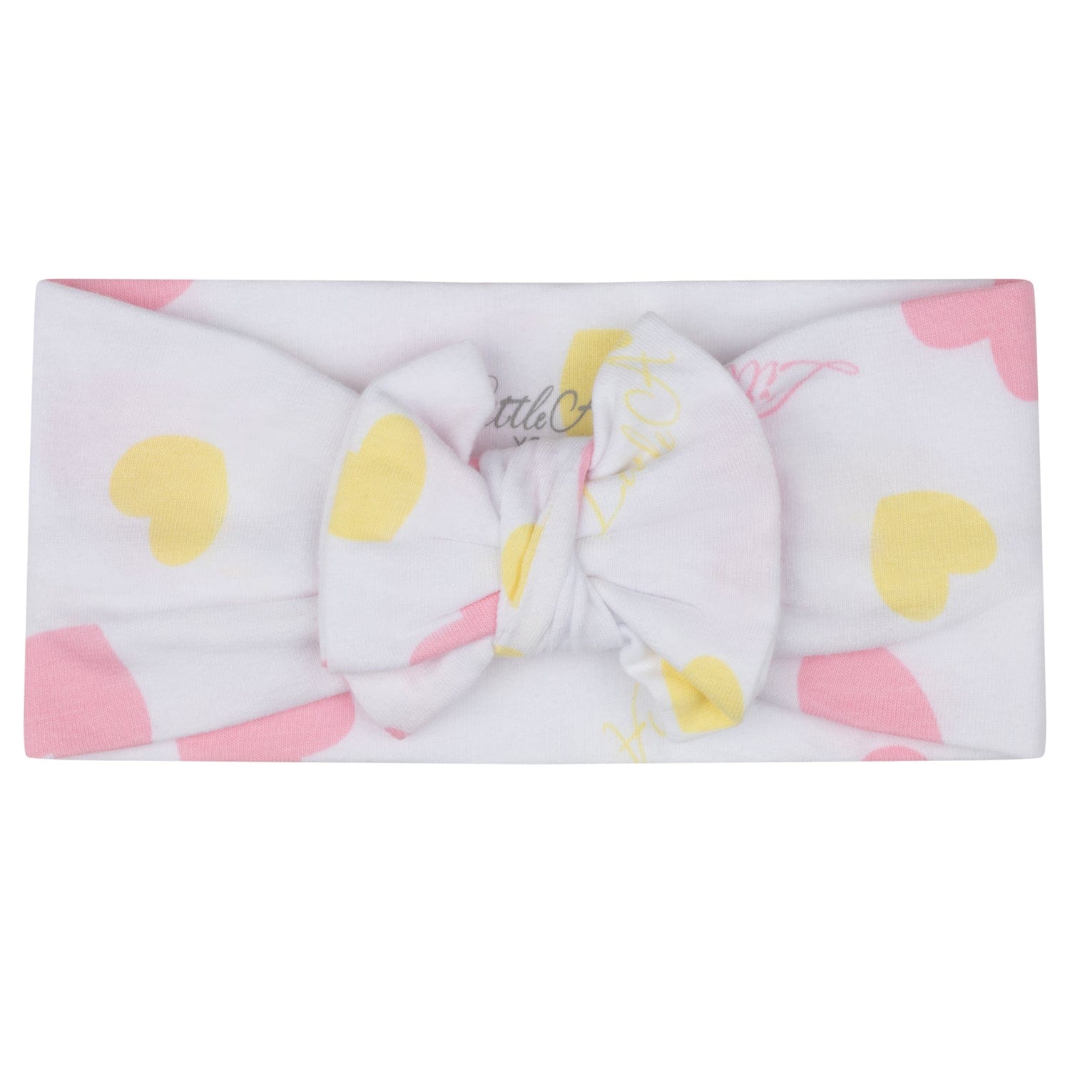 LITTLE A - Jeanie Pastel Hearts Headband - White