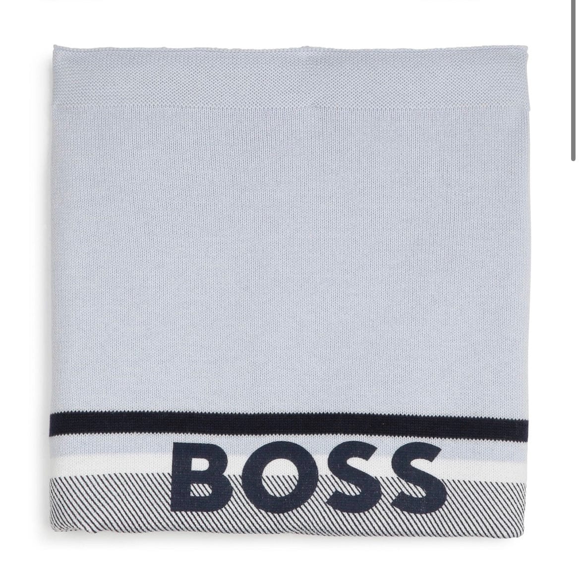 BOSS - Blanket Knitted - Blue