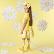 A DEE - Dove Daisy Dreamer Drop Waist Dress - Daisy Yellow