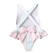 MEIA PATA -  Stripes Print Bahamas Swimsuit - Pastel
