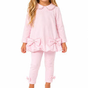 Bimbalo - Puffball Bow Leggings Set - Pink
