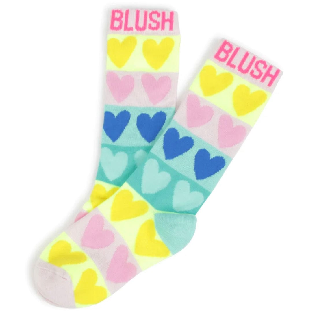 BILLIEBLUSH - Heart Knee High Socks - Multi