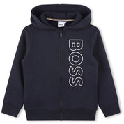 BOSS - Zip Hoodie Logo Tracksuit  -  Navy