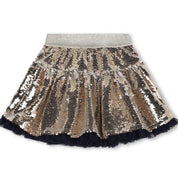 BILLIEBLUSH - Sequin Heart Skirt Set - Gold