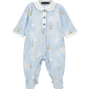 MONNALISA - Hot Air Balloon Babygrow  - Blue