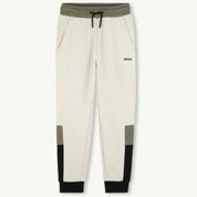 BOSS - Zip Hoodie Colour Block Tracksuit  -  Sand
