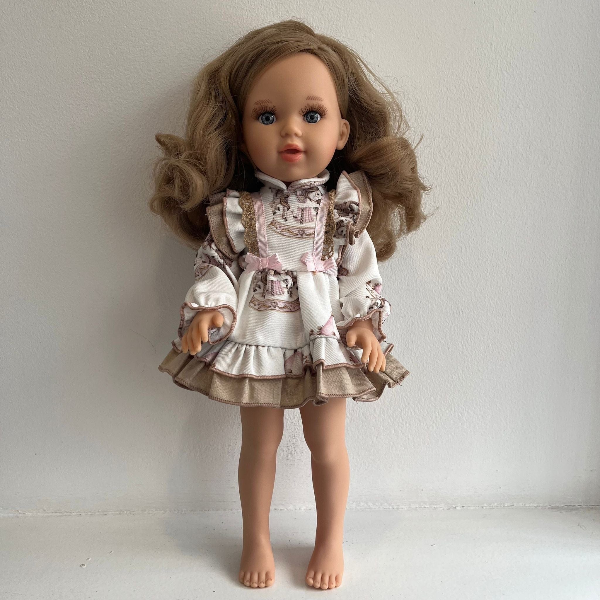 BABINE - Doll Blonde Hair Carousel Dress - Pink