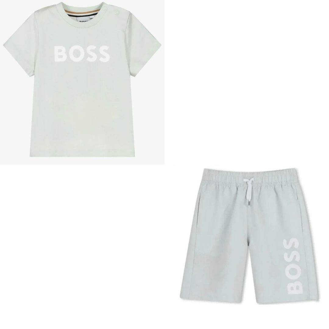 BOSS - Swim Short Essentials Logo Set - Green