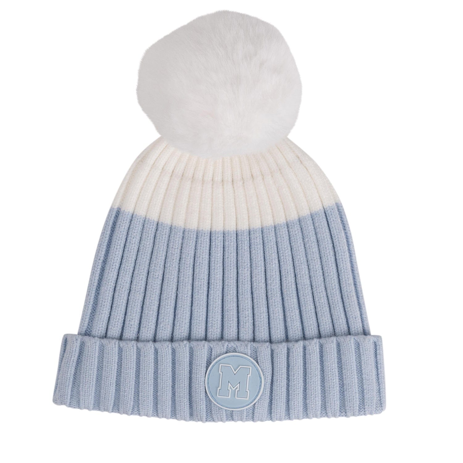 MITCH & SON - Ally Knitted Pom Pom Hat - Pale Blue