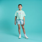 BONINI BY A DEE - Shine Cropped T & Spark Sport Shorts - Miami Mint