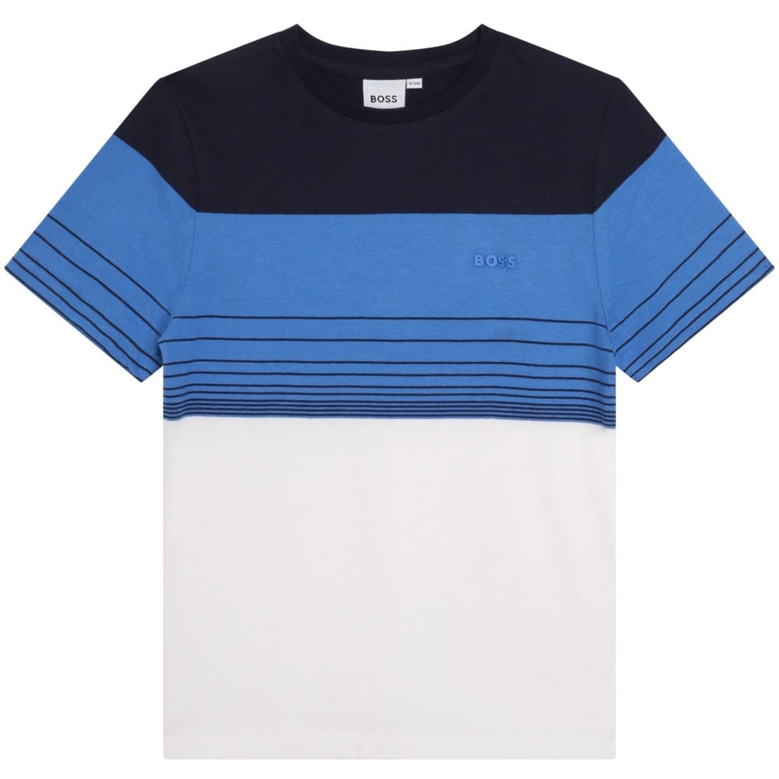 BOSS - Colour Block T-Shirt -  Blue