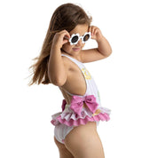 MEIA PATA -  Pink Doughnut Print Acapulco Swimsuit - Pink