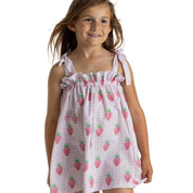 MEIA PATA - Pink Strawberry Beach Dress - Pink