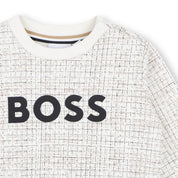BOSS - Toddler Logo Sweatshirt  -  Ivory