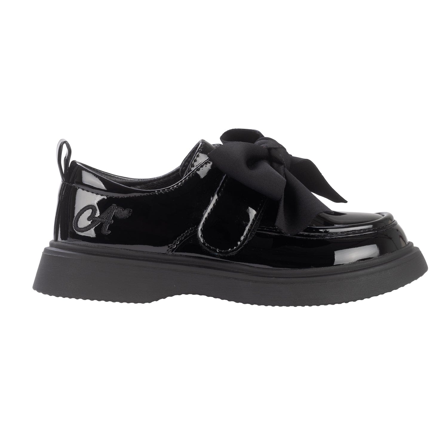 A DEE - Back To School Mary Bow Shoe - Black