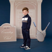 MITCH & SON - Classic Collection Samson - Quarter Zip Tracksuit - Navy